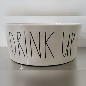 Rae Dunn Drink Up Pet Bowl